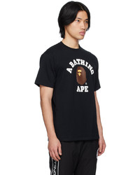 T-shirt à col rond noir BAPE