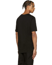 T-shirt à col rond noir Helmut Lang