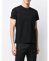 T-shirt à col rond noir Saint Laurent