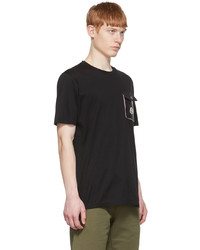 T-shirt à col rond noir Moncler