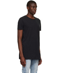 T-shirt à col rond noir Ksubi