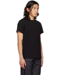 T-shirt à col rond noir Jil Sander