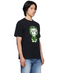 T-shirt à col rond noir BAPE