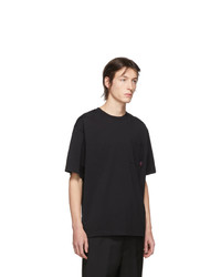 T-shirt à col rond noir Acne Studios