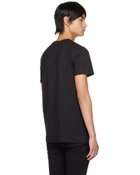 T-shirt à col rond noir Balmain