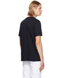 T-shirt à col rond noir Raf Simons