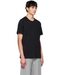 T-shirt à col rond noir MM6 MAISON MARGIELA