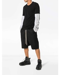 T-shirt à col rond noir Rick Owens DRKSHDW