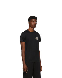 T-shirt à col rond noir Moncler