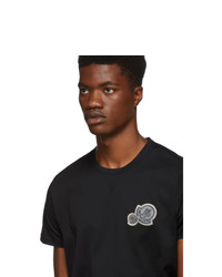 T-shirt à col rond noir Moncler