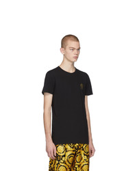 T-shirt à col rond noir Versace Underwear