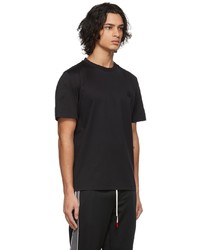 T-shirt à col rond noir Moncler