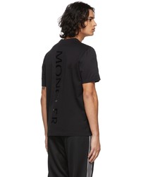 T-shirt à col rond noir Moncler