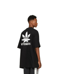 T-shirt à col rond noir Vetements