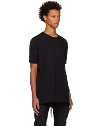 T-shirt à col rond noir Boris Bidjan Saberi