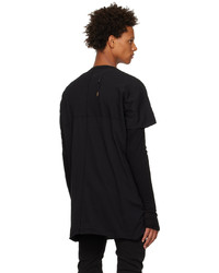 T-shirt à col rond noir Boris Bidjan Saberi