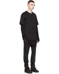 T-shirt à col rond noir 11 By Boris Bidjan Saberi