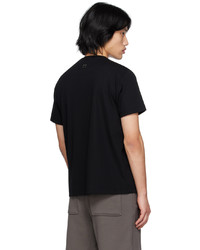 T-shirt à col rond noir Wooyoungmi