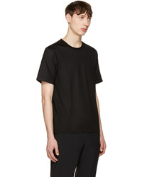 T-shirt à col rond noir Calvin Klein Collection