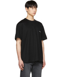 T-shirt à col rond noir Wooyoungmi