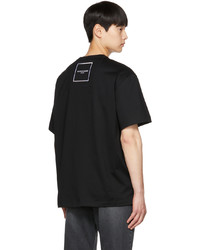 T-shirt à col rond noir Wooyoungmi