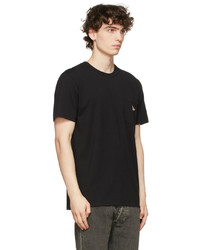 T-shirt à col rond noir MAISON KITSUNÉ