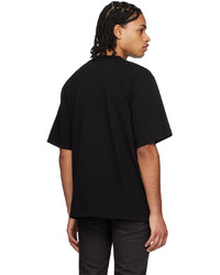 T-shirt à col rond noir Sacai