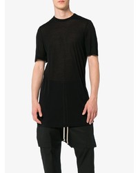 T-shirt à col rond noir Rick Owens