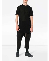 T-shirt à col rond noir Rick Owens