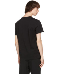 T-shirt à col rond noir Alexander McQueen