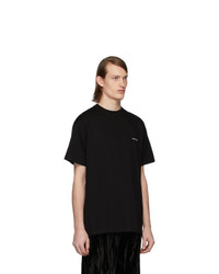 T-shirt à col rond noir Balenciaga