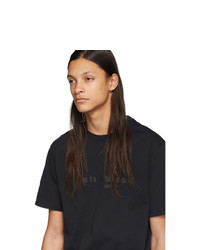 T-shirt à col rond noir Vetements