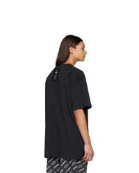 T-shirt à col rond noir Vetements