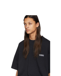 T-shirt à col rond noir Vetements