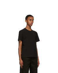 T-shirt à col rond noir Bottega Veneta