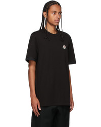 T-shirt à col rond noir Moncler