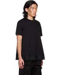 T-shirt à col rond noir Simone Rocha