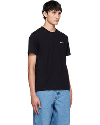 T-shirt à col rond noir Off-White