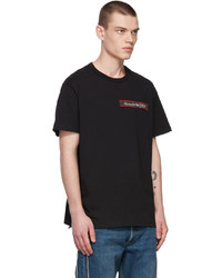 T-shirt à col rond noir Alexander McQueen