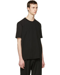 T-shirt à col rond noir Lanvin