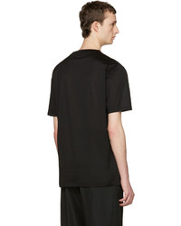 T-shirt à col rond noir Lanvin