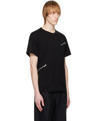 T-shirt à col rond noir Comme des Garcons Homme Deux