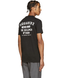 T-shirt à col rond noir DSQUARED2