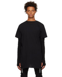 T-shirt à col rond noir Boris Bidjan Saberi