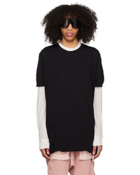 T-shirt à col rond noir Boris Bidjan Saberi