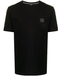 T-shirt à col rond noir BOSS