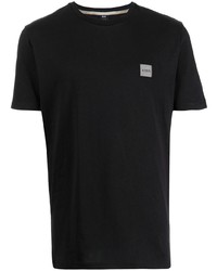 T-shirt à col rond noir BOSS