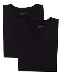 T-shirt à col rond noir BOSS