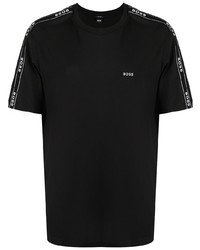 T-shirt à col rond noir BOSS