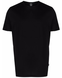 T-shirt à col rond noir BOSS